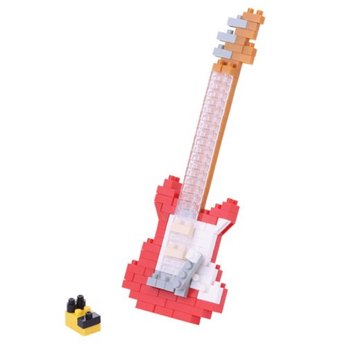 Red Electric Guitar Nanoblock Constructible Figure